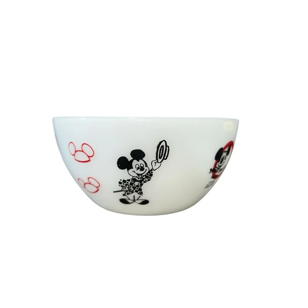 Vintage Mickey Mouse Club Milk Glass Bowl Disney 1950s Display Piece